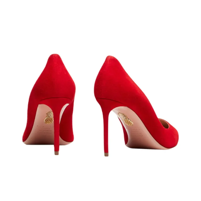AQUAZZURA Purist Pump High Heels 8.5cm Women's Red-4