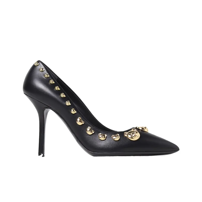 MOSCHINO Teddy Studded Pointed Toe Pumps-1