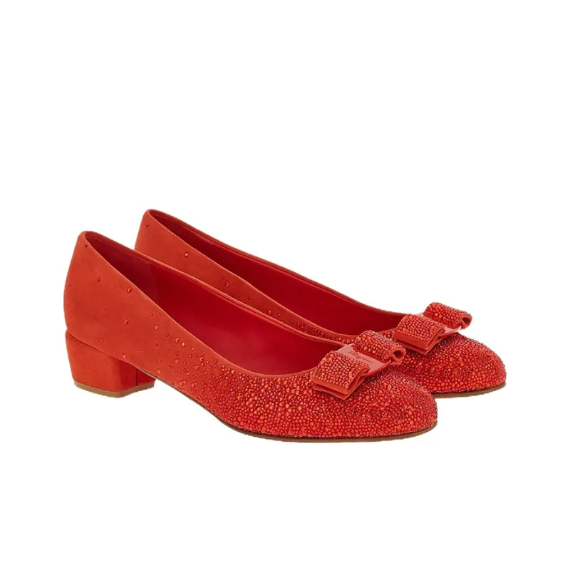 FERRAGAMO Vara-bow Crystals Pumps-2