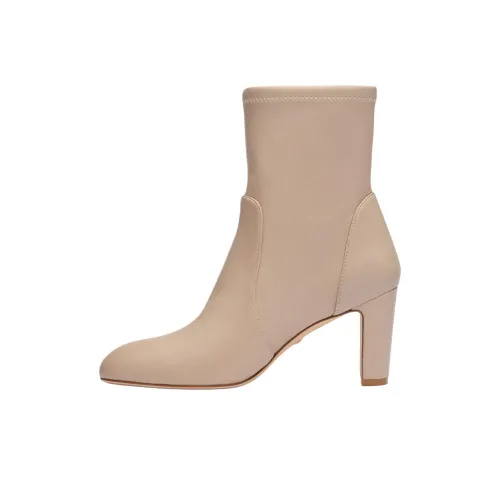Stuart Weitzman/SW Vida Ankle Boots 7.5cm Women's Beige