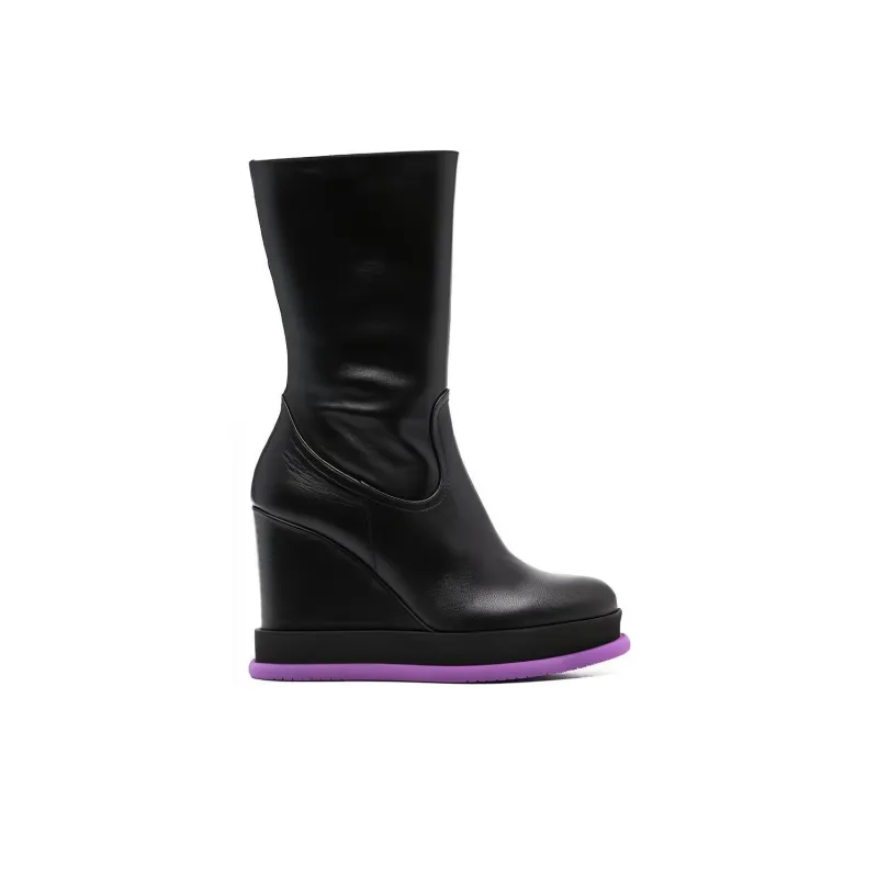 Paloma Barceló Alena Ankle Boots Women's Black Purple-1