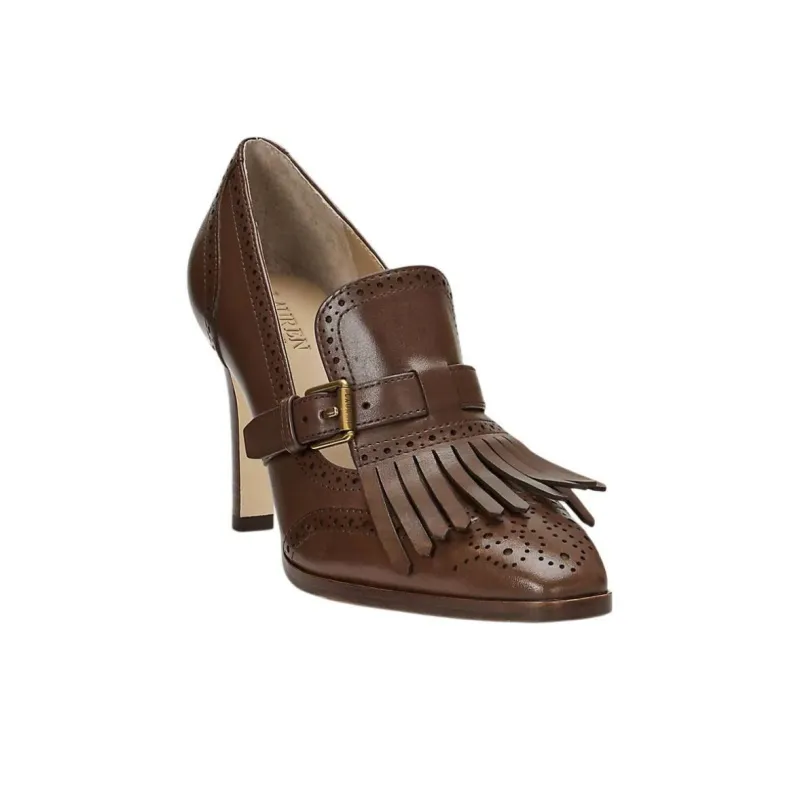 LAUREN RALPH LAUREN Colleen Slim Heel High Heels 8.5cm Women's Brown-2