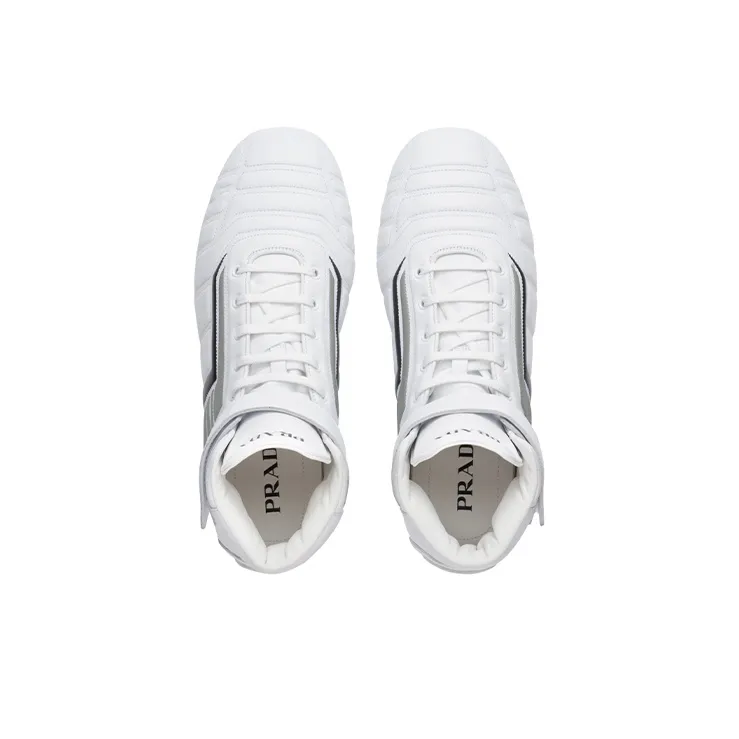 PRADA Ankle Length Outdoor Boots Men's White-2