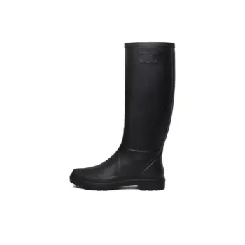 CELINE Triomphe Rain Boots Women's Black