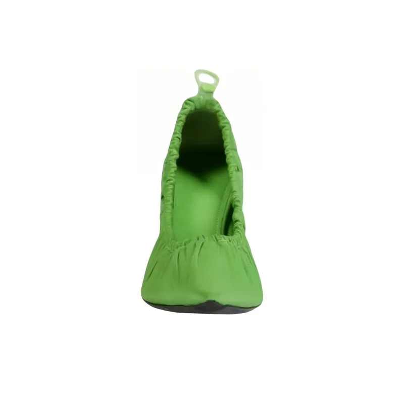 Balenciaga Knife Scrunch Slim Heel High Heels Women's Green-1