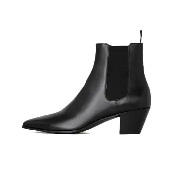 CELINE Jacno Short Chelsea Boots 6cm Men's Black