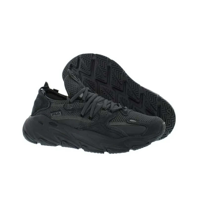 FILA Ray Tracer Anti-Slip Wear-Resistant Low-Top Casual Shoes Men's Black-3
