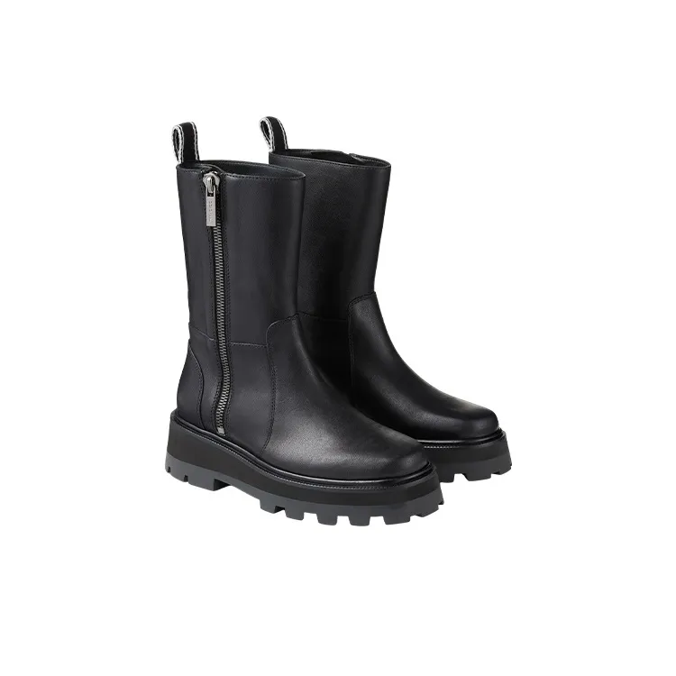 Jimmy Choo Bay Flat Chunky Leather Boots-2