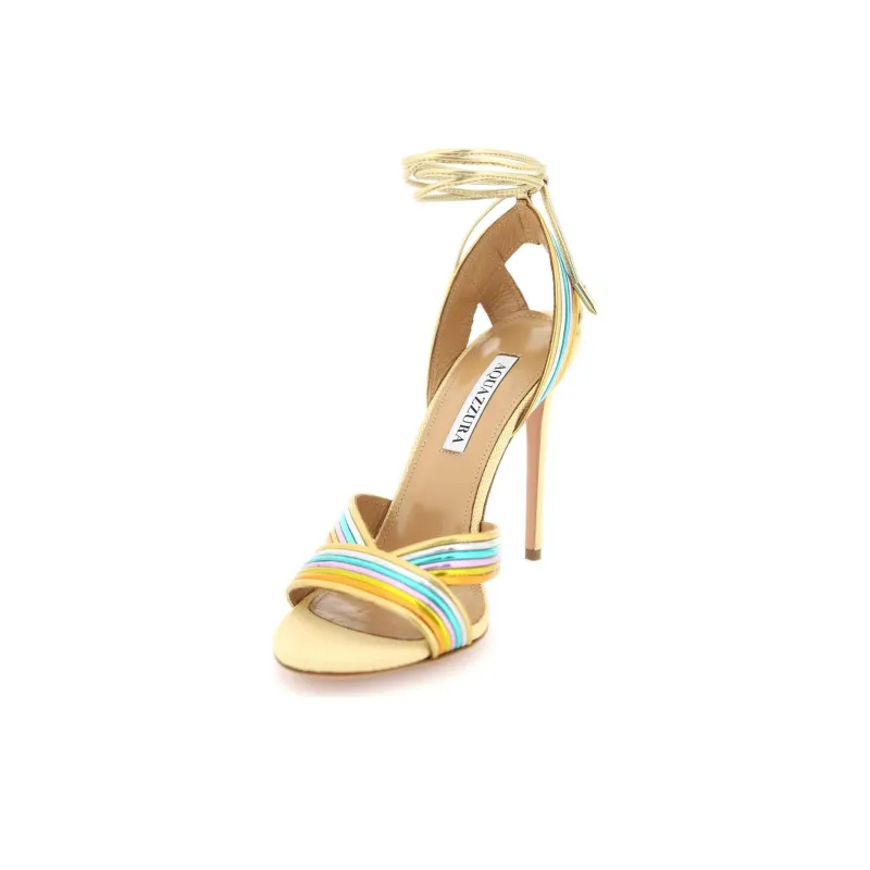 AQUAZZURA Tie-fastening Ankle Sandals-2