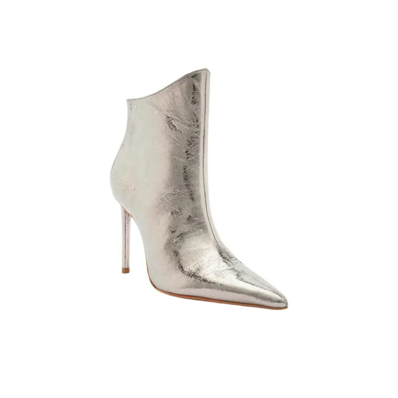 Schutz Palloma Ankle Boots 10cm Women's Metallic-2