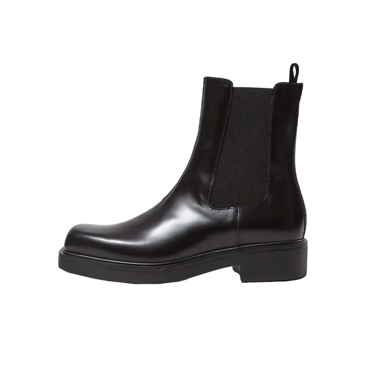 PRADA Short Chelsea Boots Men's Black-0