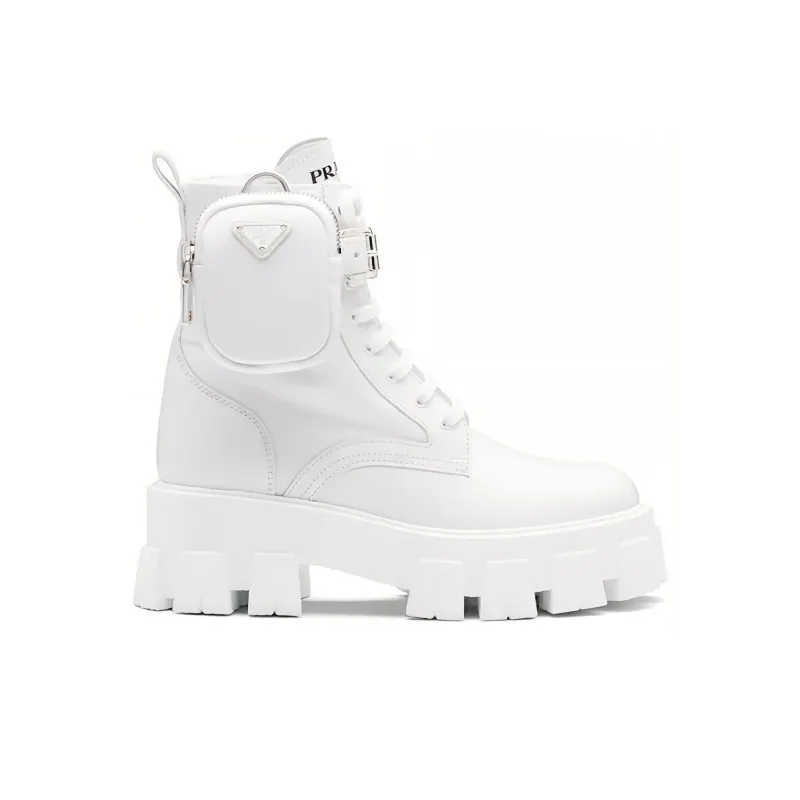 PRADA Short Martin Boot Women's White-1