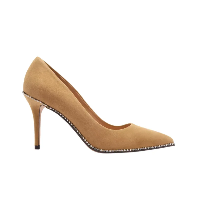 COACH Waverly Slim Heel High Heels 9cm Women's Light Brown-1