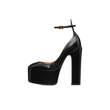 Valentino VLogo Signature Block Heel Pumps