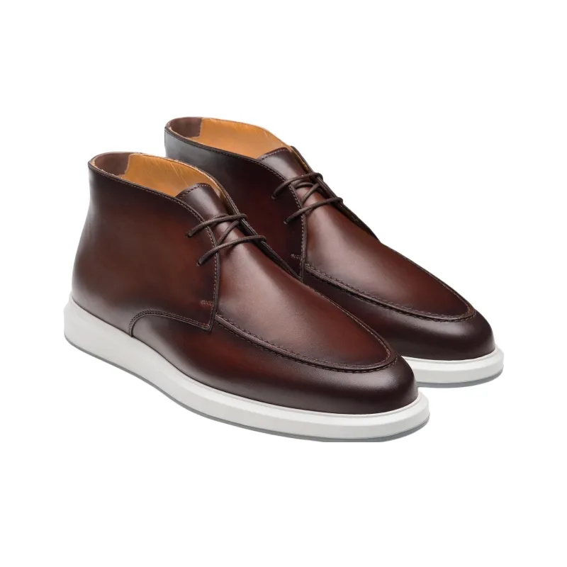 Magnanni Orion Chuk Ankle Boots Men's Red Brown-2