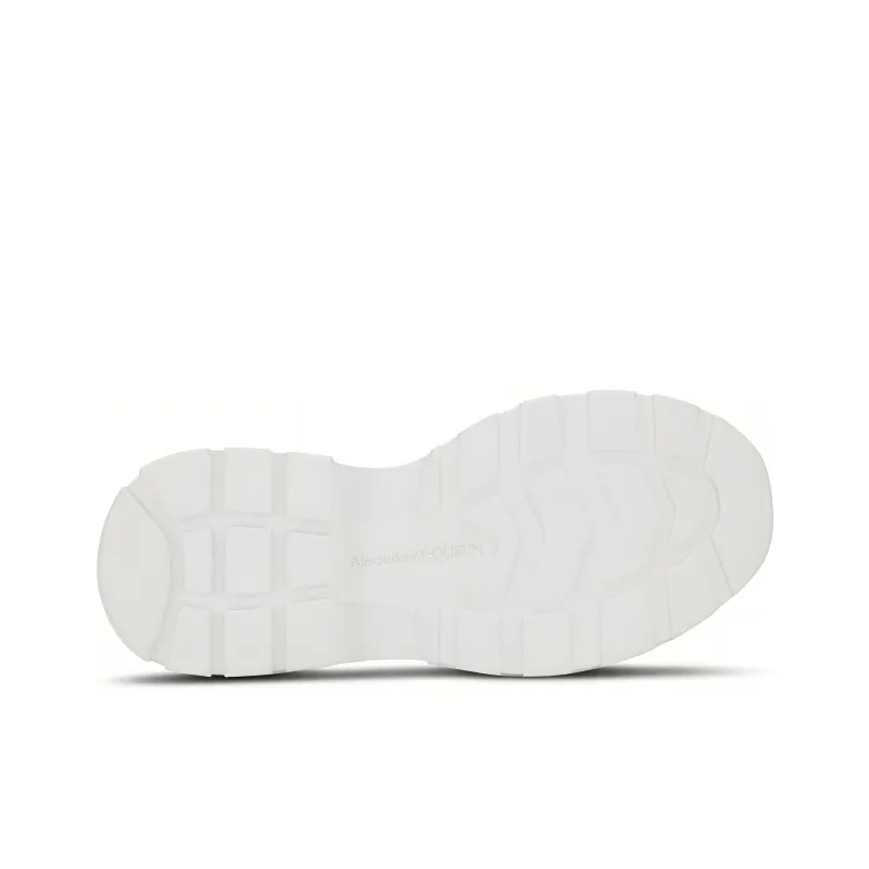Alexander McQueen Tread Slick Lace Up Sneakers 'White'-4