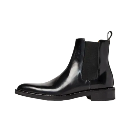 AMIPARIS Short Chelsea Boots Men's Black