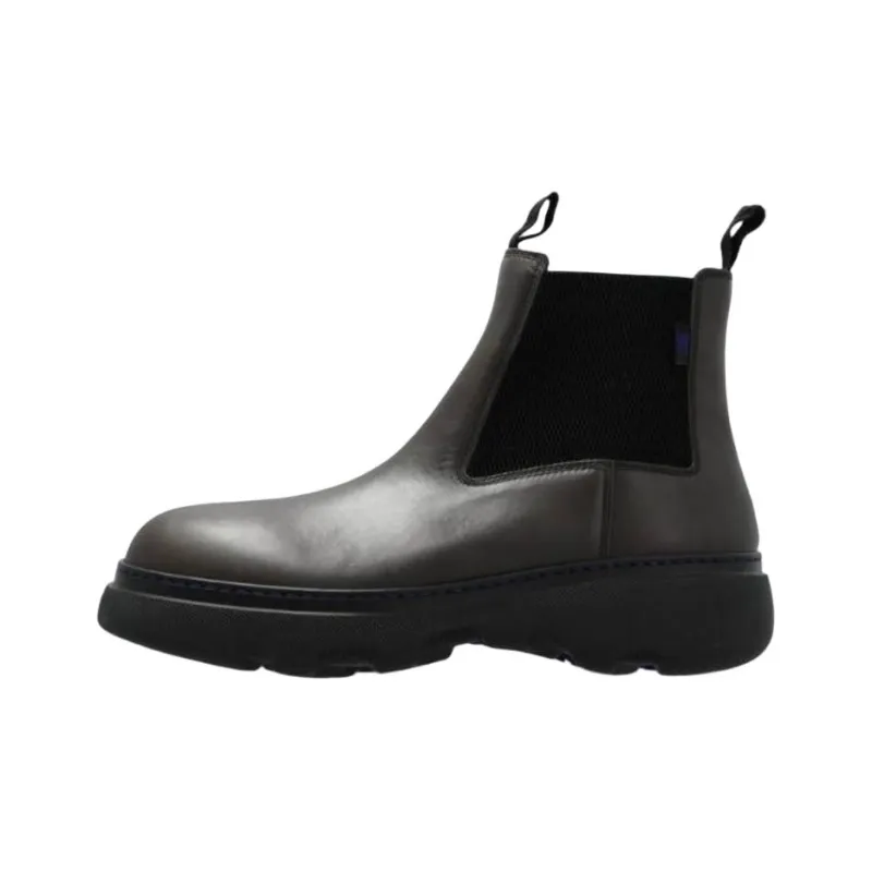 Burberry Creeper Short Chelsea Boots Men's Black-0