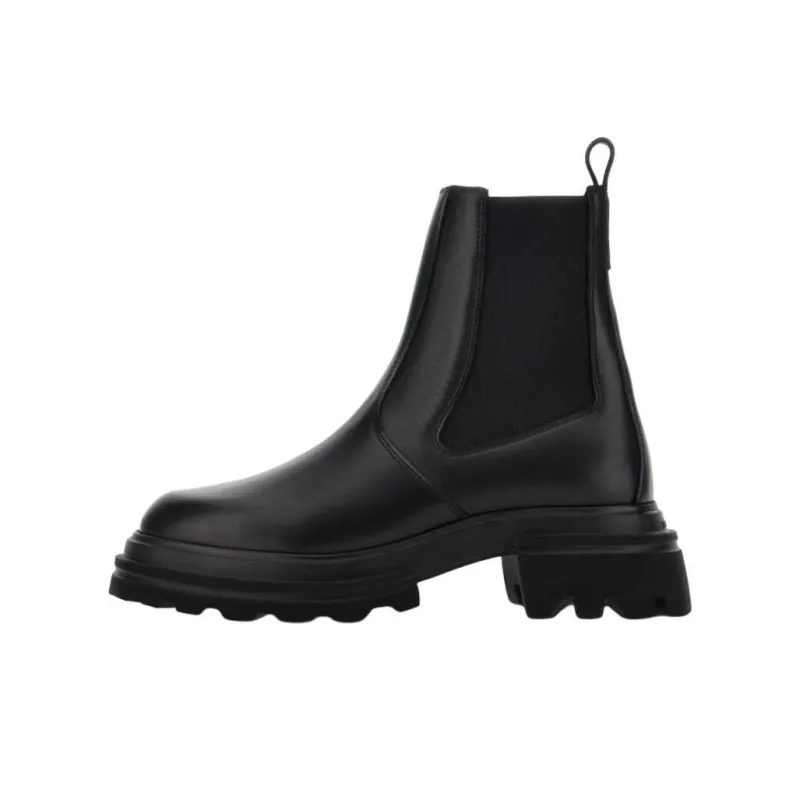 HOGAN H674 Short Chelsea Boots 5.5cm Women's Black-0