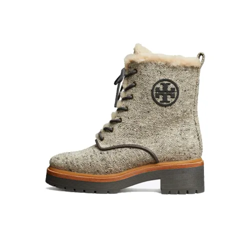 TORY BURCH Miller Ankle Boots Women's Linen