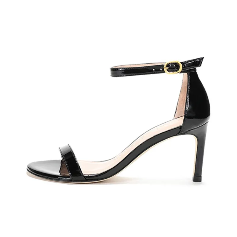 Stuart Weitzman/SW Slim Heel Fashion Sandal 7.5cm Women's Black-0
