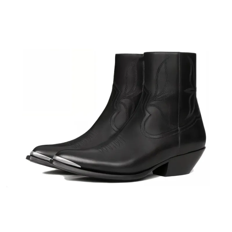 CELINE Leon Zipped Boot Black-3