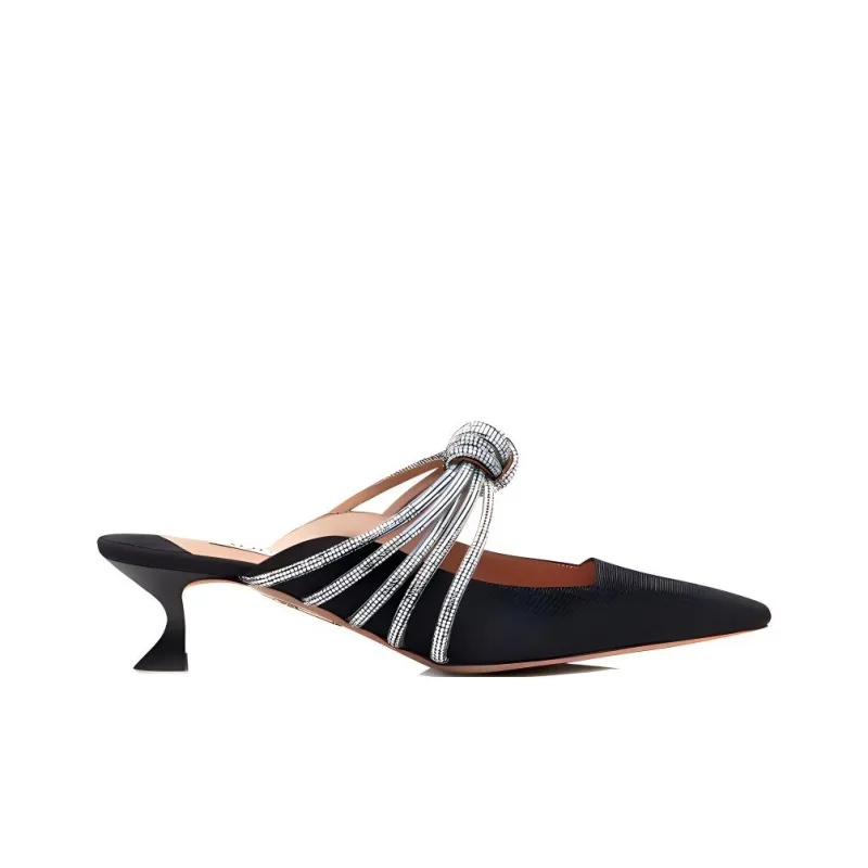 AQUAZZURA Celeste Slim Heel High Heels Women's Black-1