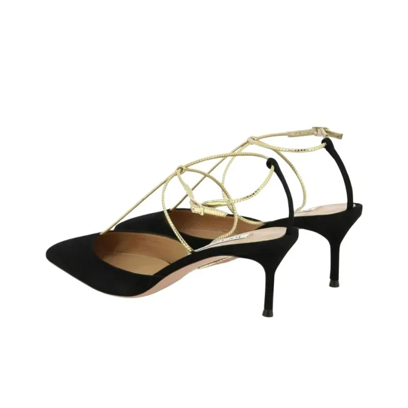 AQUAZZURA Roman Romance 65mm Suede Pumps-3