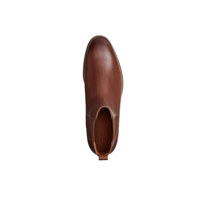 COACH Dalton Short Chelsea Boots Men's Brown-3