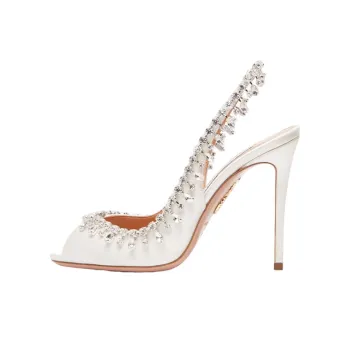 AQUAZZURA Temptation Slim Heel High Heels Women's White