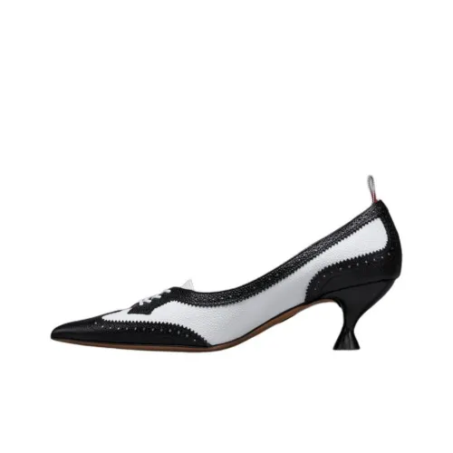 THOM BROWNE· Wingtip Irregular Heel High Heels Women's Black White