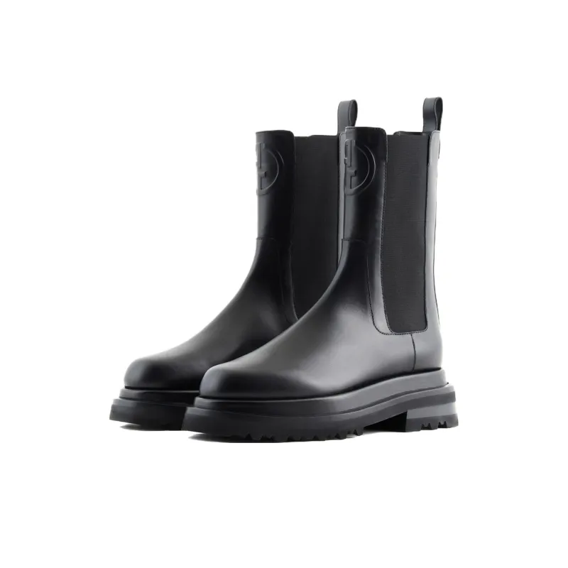 EMPORIO ARMANI Short Chelsea Boots 3.5cm Women's Black-3