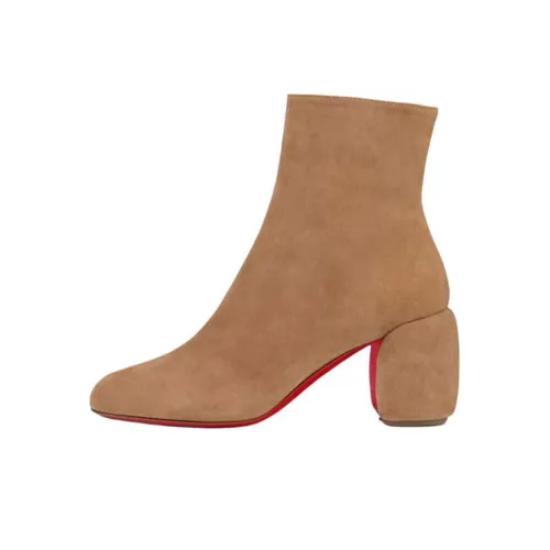 CL LUBOTING Minny Booty Ankle Boots Women's Brown
