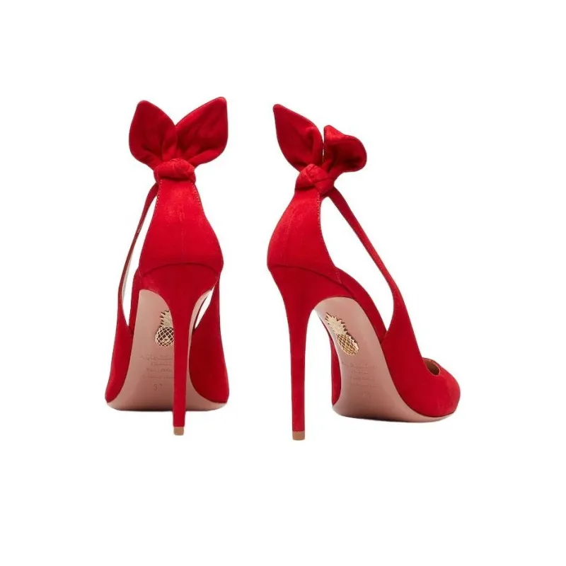 AQUAZZURA 105mm Bow Tie Pumps-3