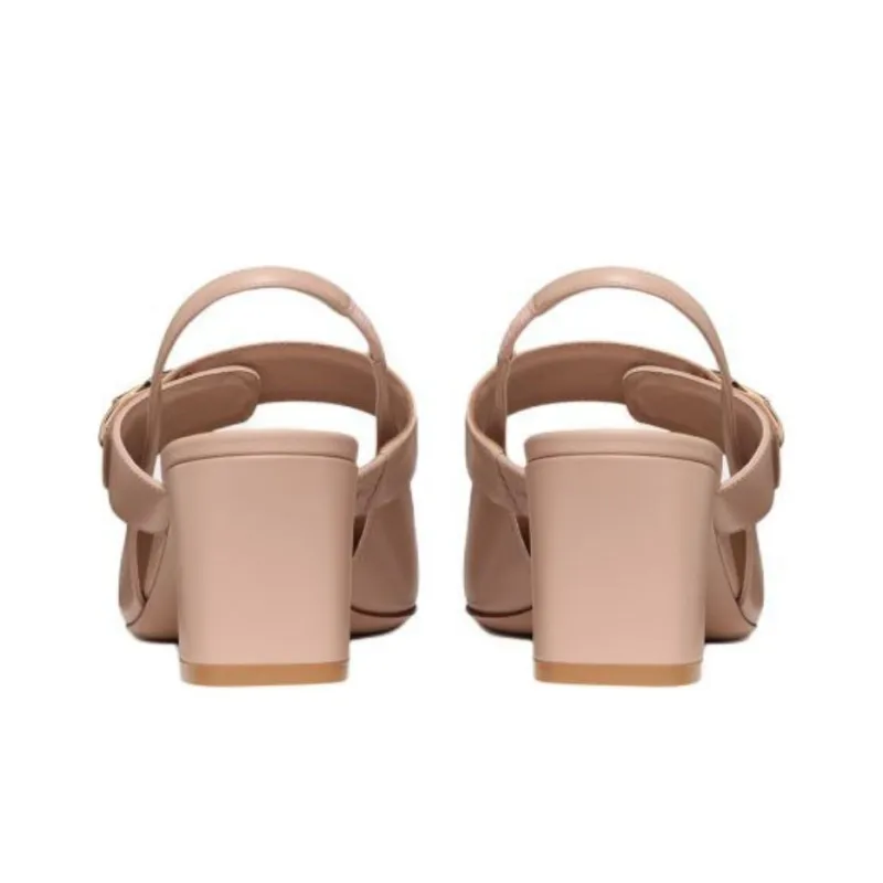 Valentino VLogo Signature Square Toe Slingback Pumps-4