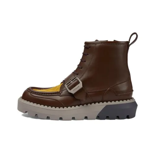 GUCCI Ankle Boots Men Brown