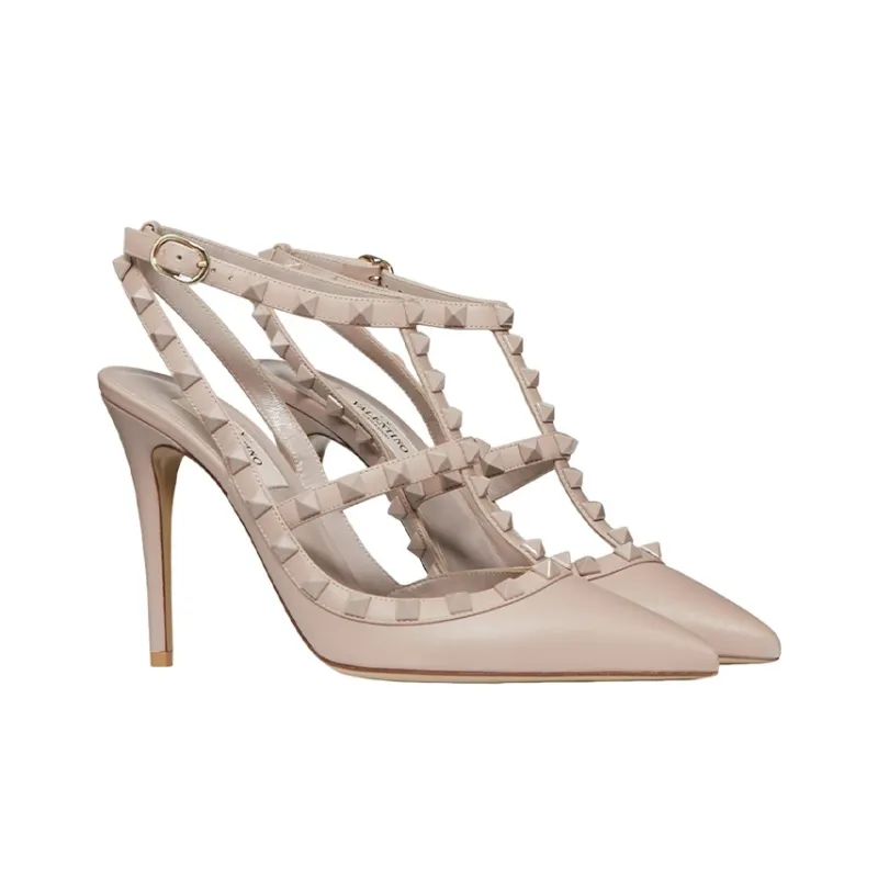 Valentino Garavani Rockstud 100mm Caged Pumps-2