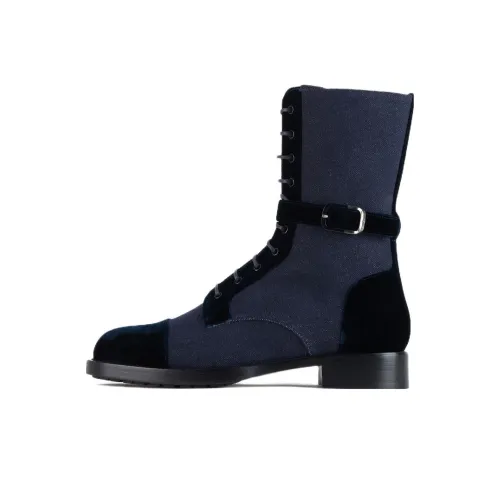 EMPORIO ARMANI Ankle Boots Women's Blue Black