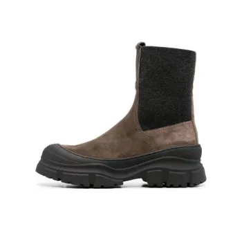 Brunello Cucinelli Monili-Embellished Slip-On Ankle Boots Women's