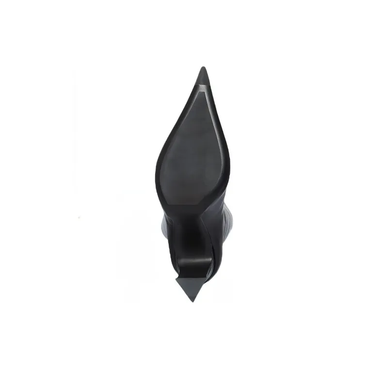 Balenciaga Blade Blade 90 Knee-High Boots 9cm Women's Black-5