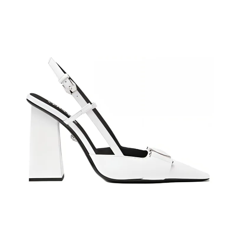 VERSACE Medusa Head Leather Pumps-1