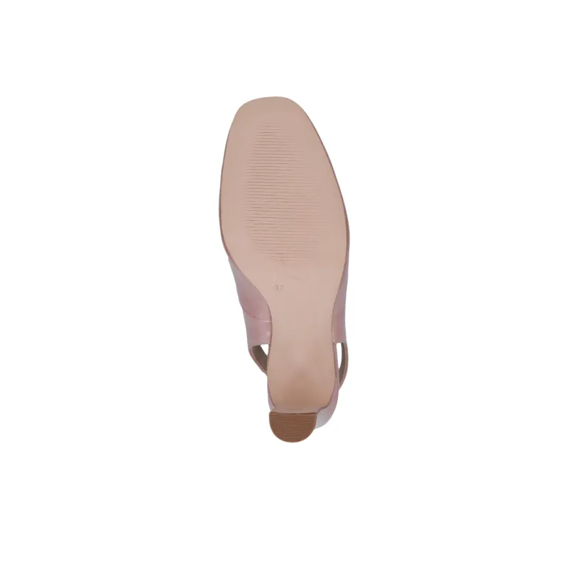 CAPRICE Twiggy Chunky Heel High Heels 8.5cm Women's Pink-6