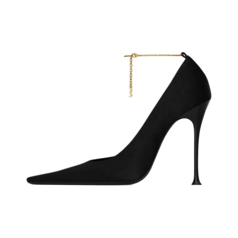 SAINT LAURENT Régine Pointed Toe Pumps-0