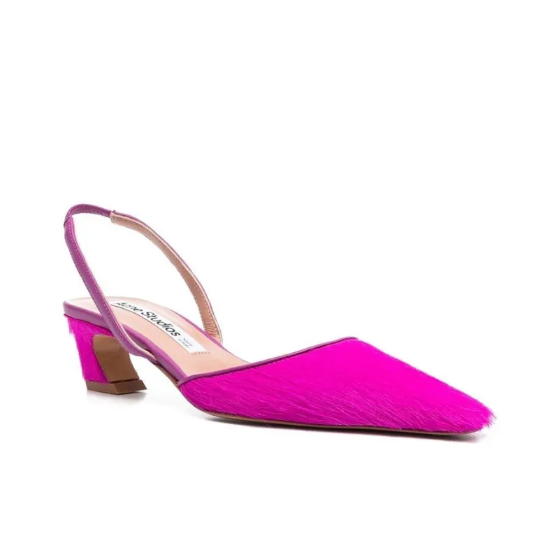 Acne Studios Irregular Heel High Heels 5.5cm Women's Purple Pink-1