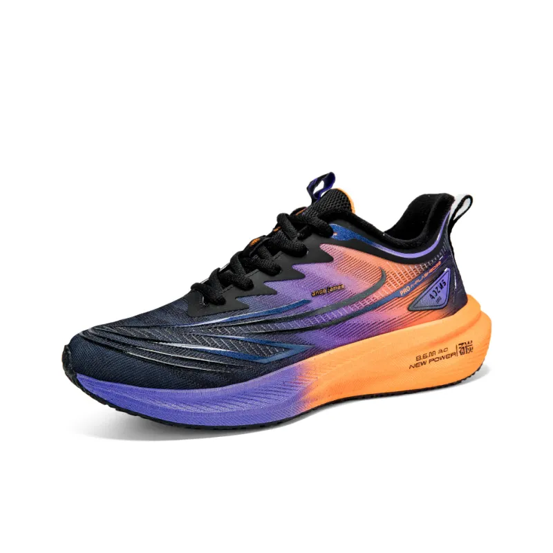 ANDEZHANMUSI Cushioning, Abrasion Resistant, Slip Resistant Low Top Marathon Running Shoes Unisex-2