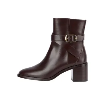 Stuart Weitzman/SW Esme Ankle Boots 6cm Women's Red Brown