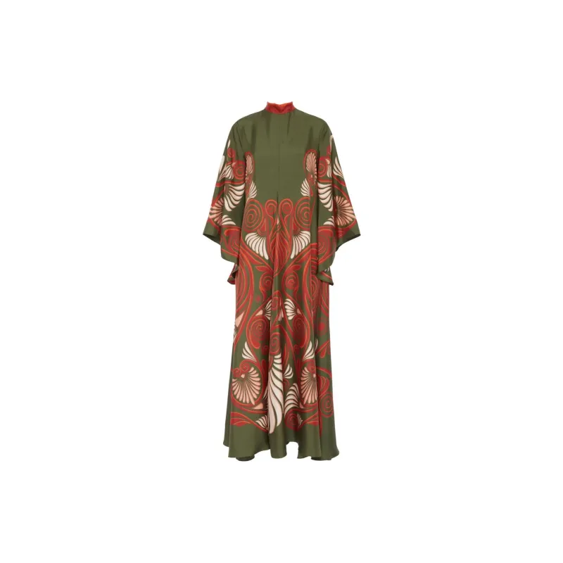 La DOUBLEJ. Magnifico Botanical print Silk Dress-1