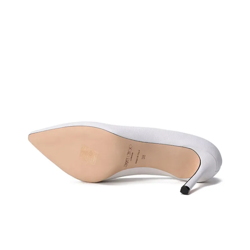 Jimmy Choo Slim Heel High Heels Women's White-5