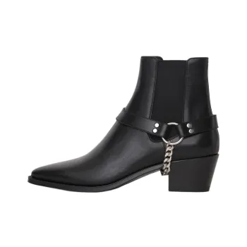 CELINE Camargue Chelsea Boots 6cm Men's Black