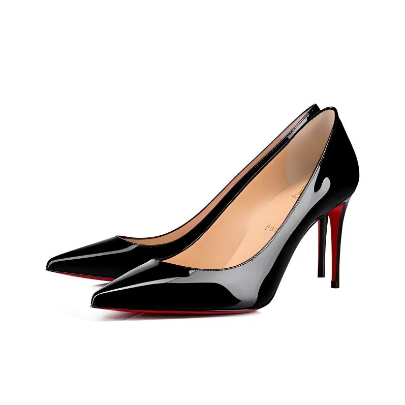 Christian Louboutin Kate 85mm Pump Black Patent Leather Women's-2